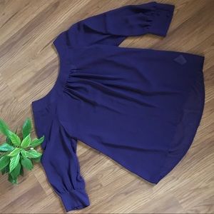 Purple Chiffon Blouse, great casual or for work